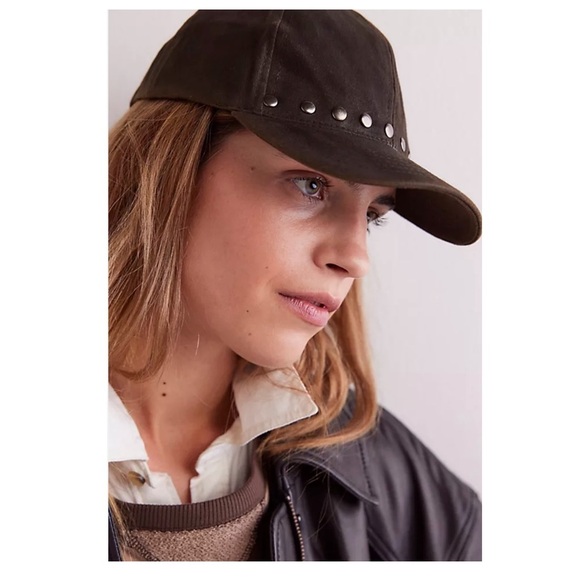 Free People x Found | Wax Studded Ball Cap Vintage Black main image 10